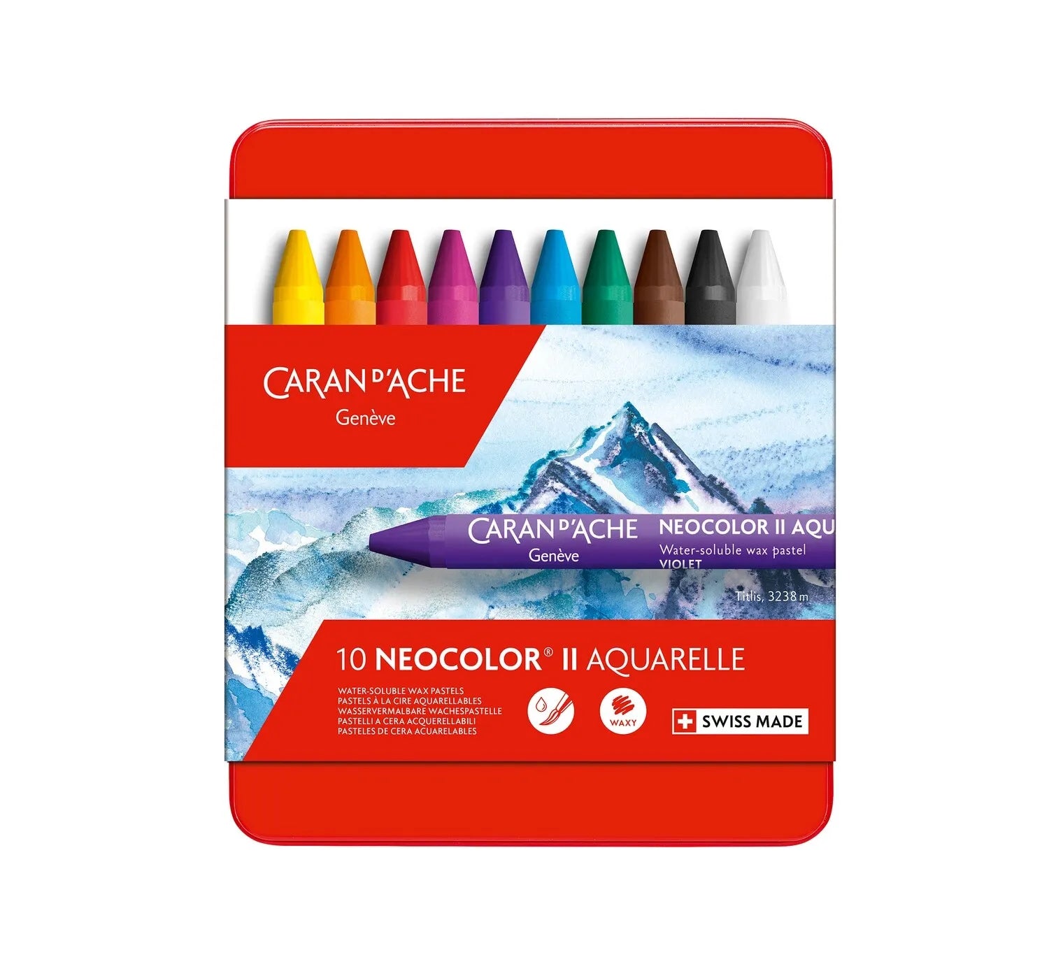 Caran d’Ache NEOCOLOR™ II Aquarelle – Set of 10