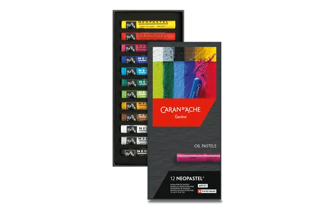 Caran D'Ache Neopastel Artist Oil Pastels 12 Shades
