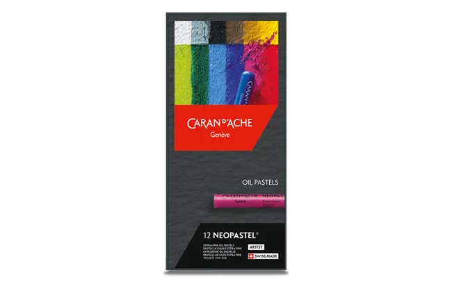 Caran D'Ache Neopastel Artist Oil Pastels 12 Shades