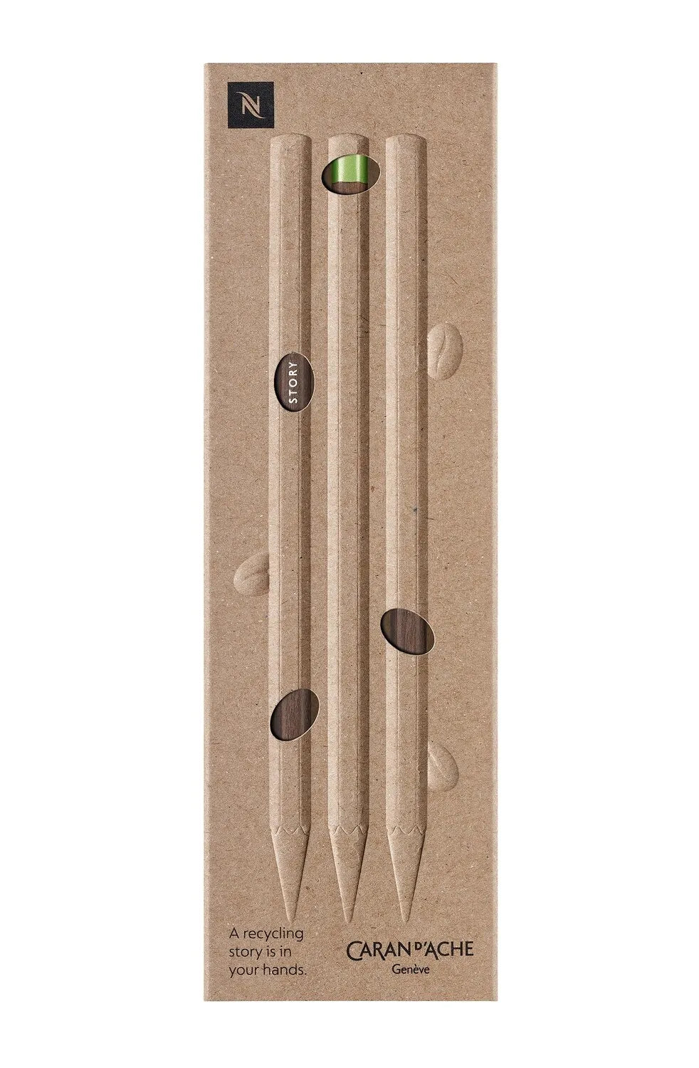 Caran D'Ache Nespresso Edition Swisswood 3 Pencils