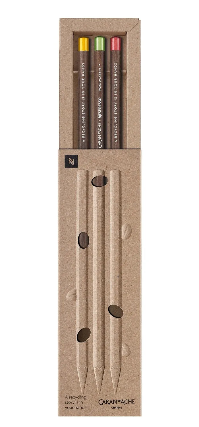 Caran D'Ache Nespresso Edition Swisswood 3 Pencils