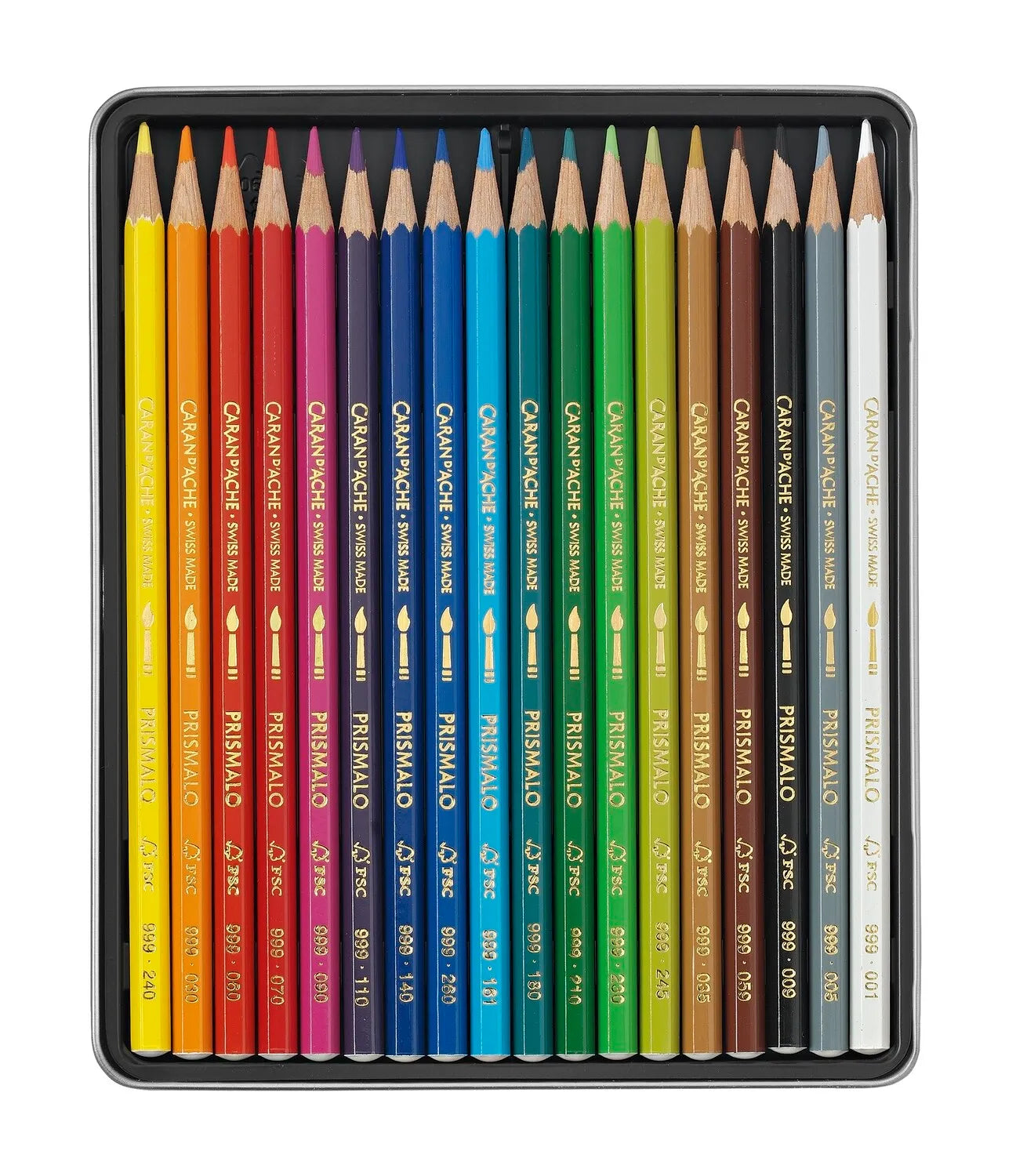 Caran D'Ache Prismalo Aquarelle Colour Pencil 18 Shades