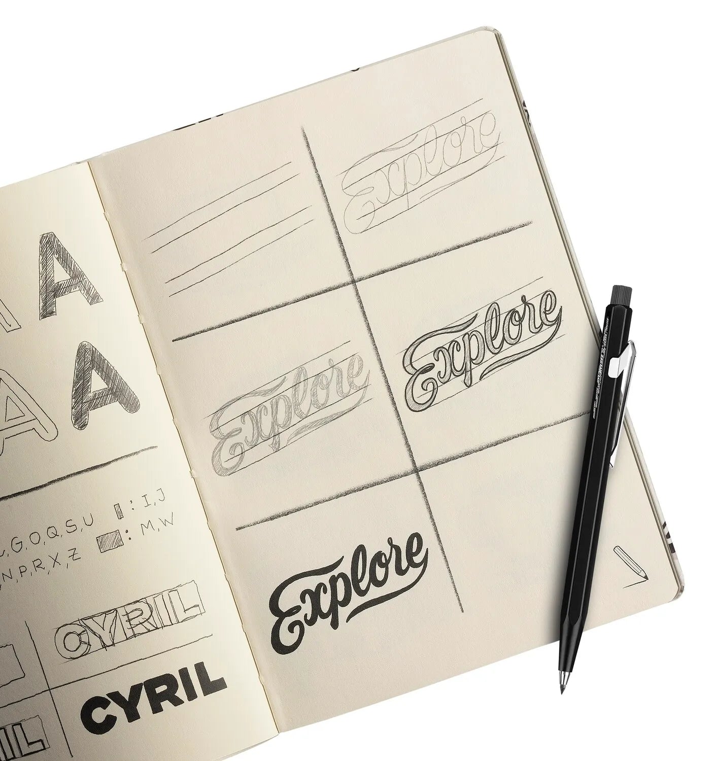 Caran D'Ache RYLSEE Sketchbook, A5 170Gsm Ivory Paper 64 Pages