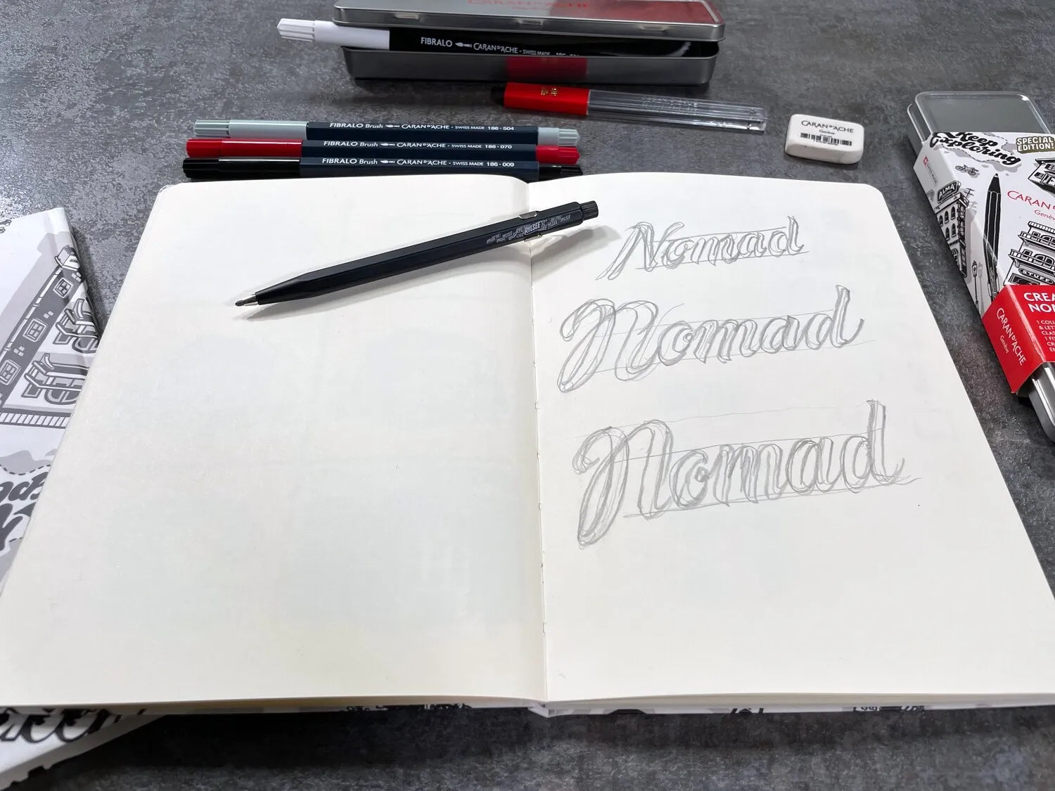 Caran D'Ache RYLSEE Sketchbook, A5 170Gsm Ivory Paper 64 Pages