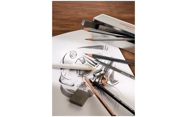 Caran D'Ache Sketching Set 11 Tools Graphite Line