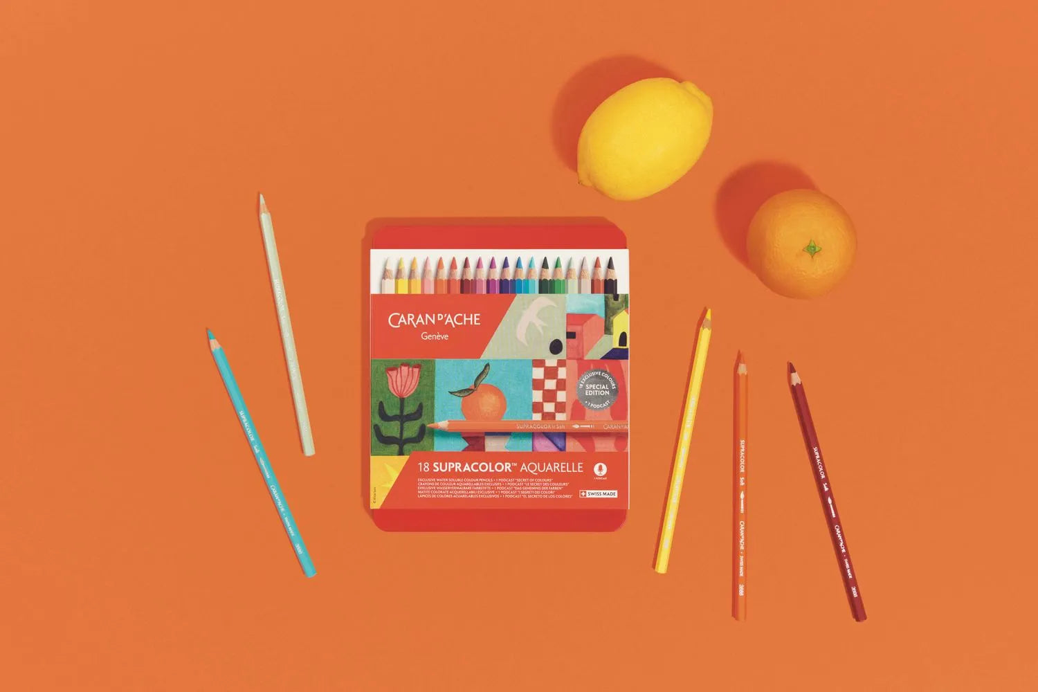 Caran D'Ache Special Edition Supracolor Pencils 18 Pcs Assortment-fsc