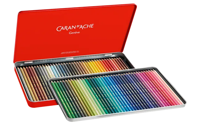 Caran D'Ache Supracolor Pencils Metal Box 80 Shades