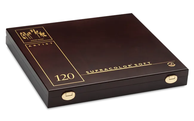 Caran D'Ache Supracolor Wooden Box 120 Pencils Shades