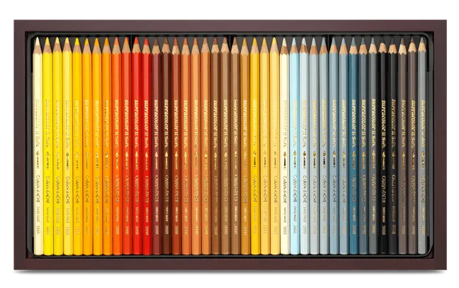 Caran D'Ache Supracolor Wooden Box 120 Pencils Shades