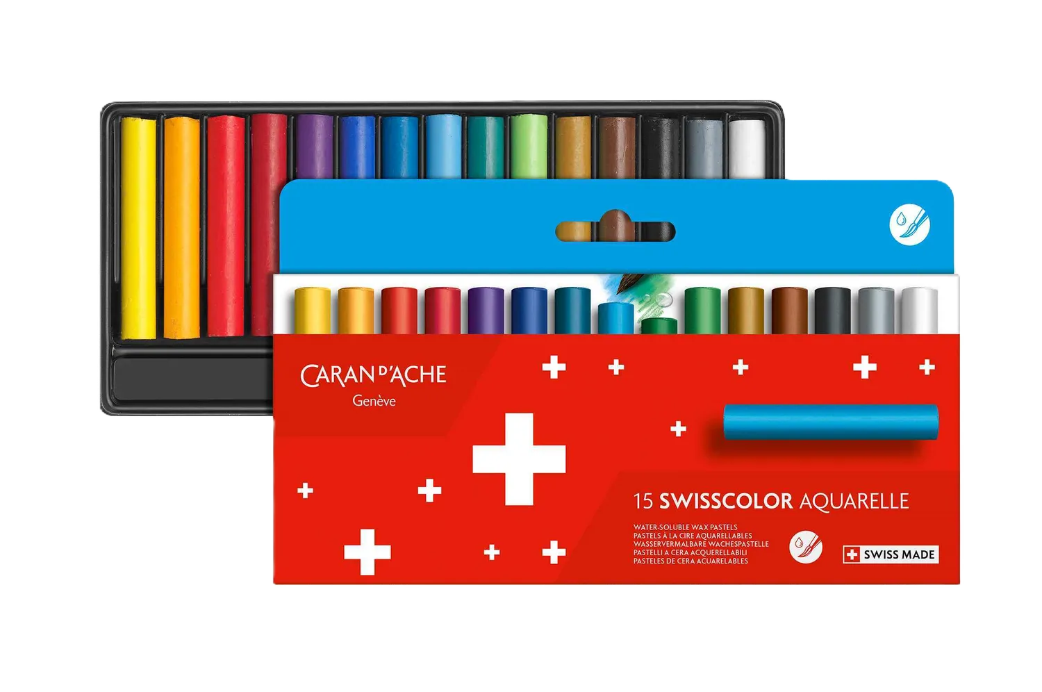 Caran D'Ache Swisscolor Pastels: Vibrant, Water-Soluble, High Pigment Souvenir!