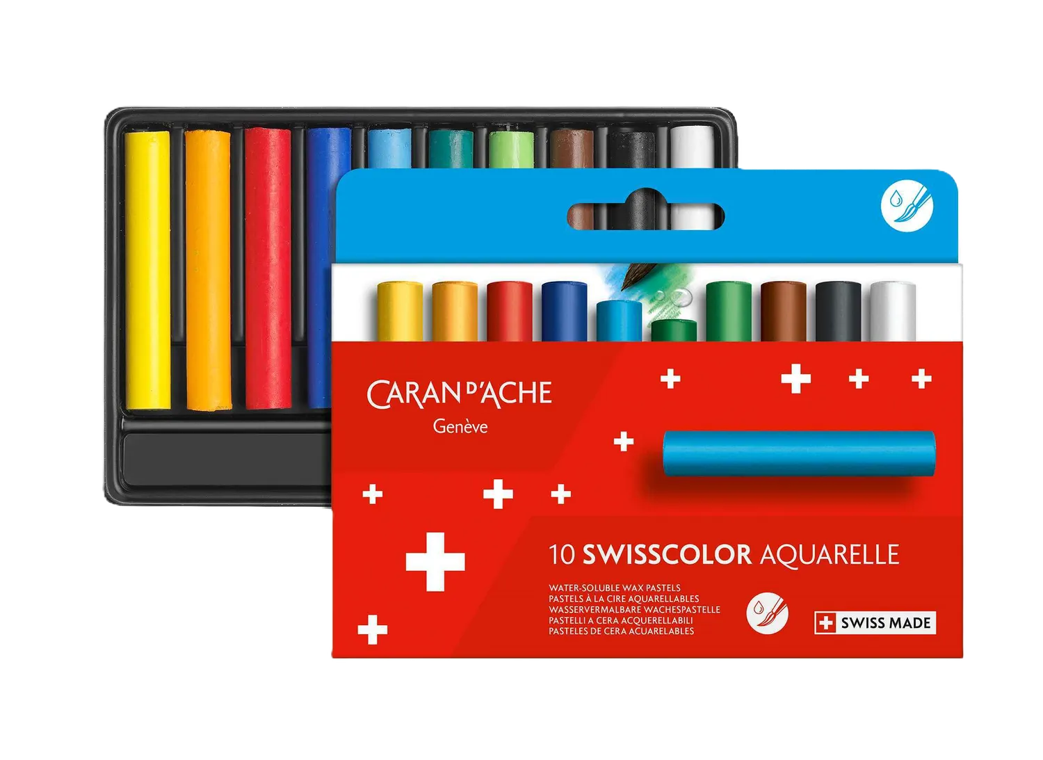Caran D'Ache Swisscolor Pastels: Vibrant, Water-Soluble, High Pigment Souvenir!