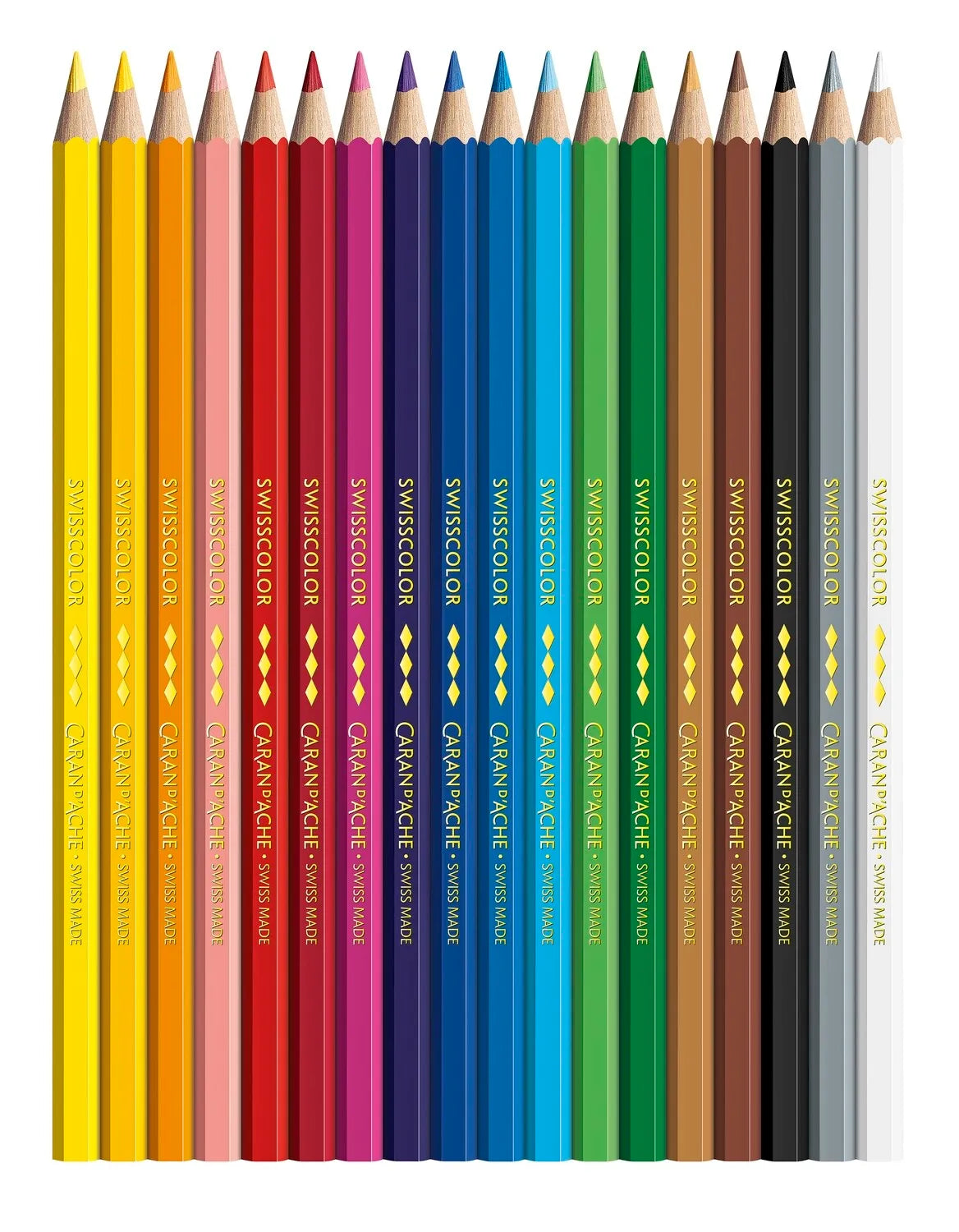 Caran D'Ache Swisscolor Permenant Color Pencil 18 Shades