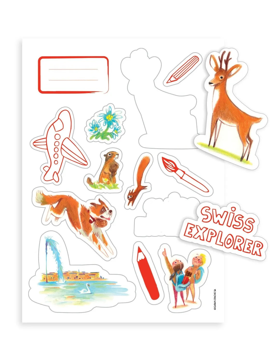 Caran D'Ache Swisscolor Travel Kit: Water-Soluble Pencils, Pastels & Creative Set
