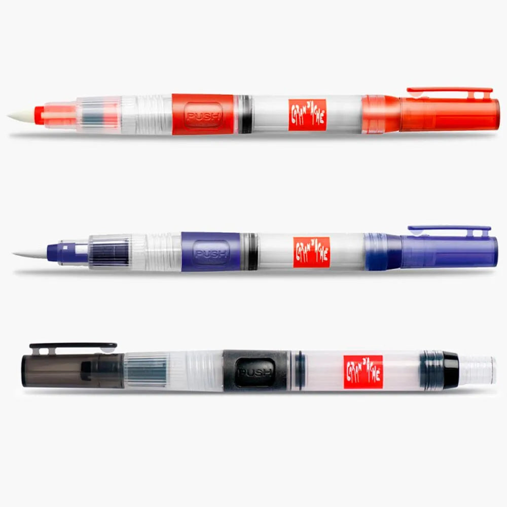 Caran D'Ache Water Brush 3 Assorted with Reservoir