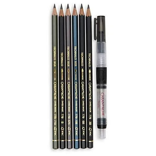 Caran D'Ache Water Soluble Technalo Graphite Pencil 7pc