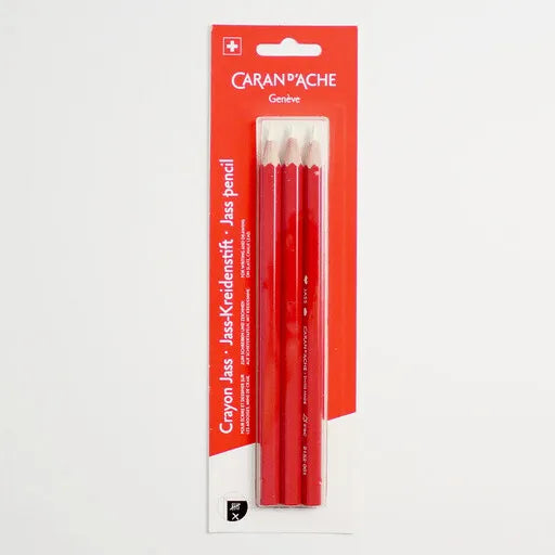 Caran D'Ache White Chalk Jass Pencils for Slates 4.5mm