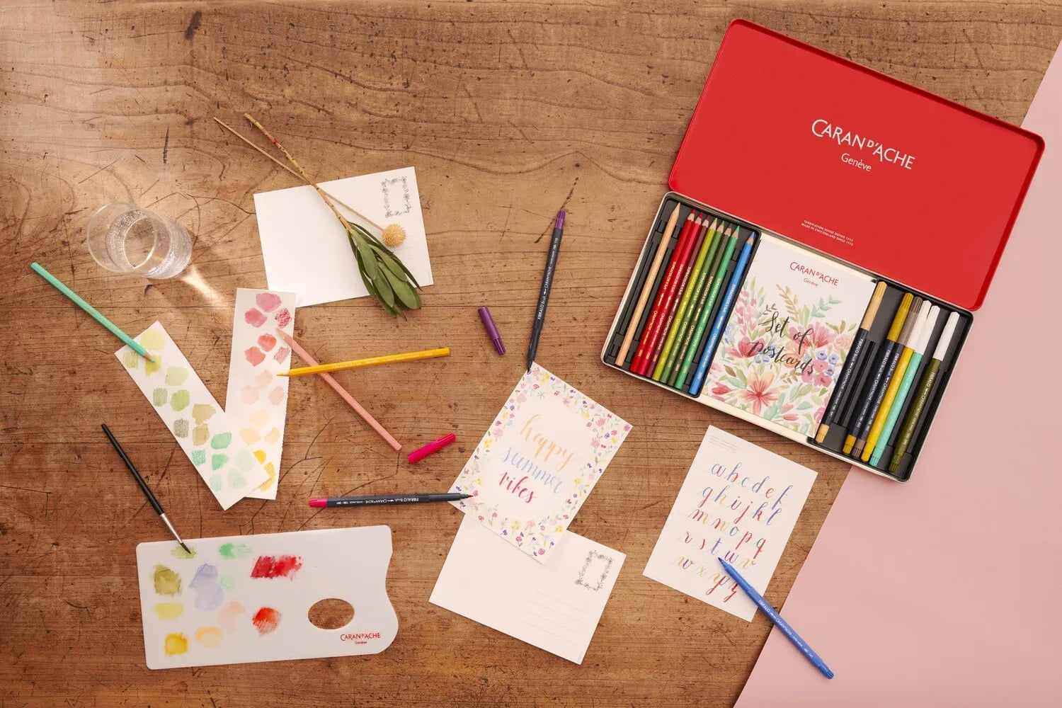 Caran D'Ache X Julie Thomas: Watercolour Set with Pencils, Pens & Online Class