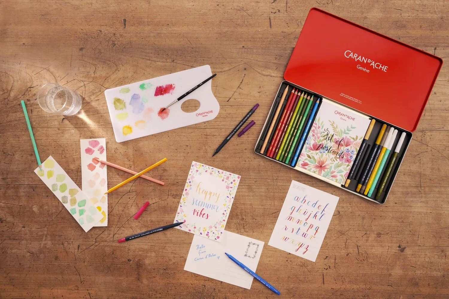Caran D'Ache X Julie Thomas: Watercolour Set with Pencils, Pens & Online Class