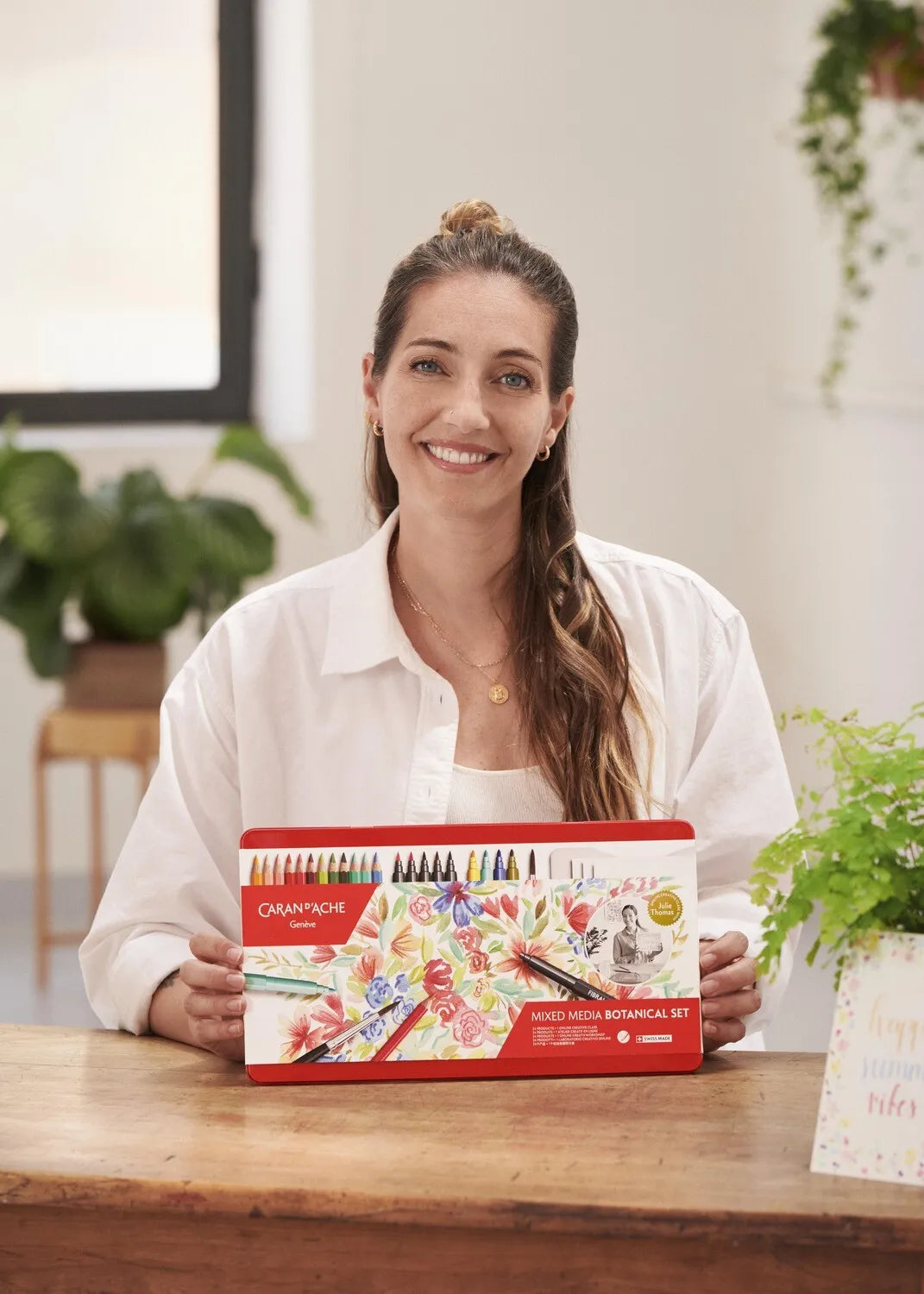 Caran D'Ache X Julie Thomas: Watercolour Set with Pencils, Pens & Online Class