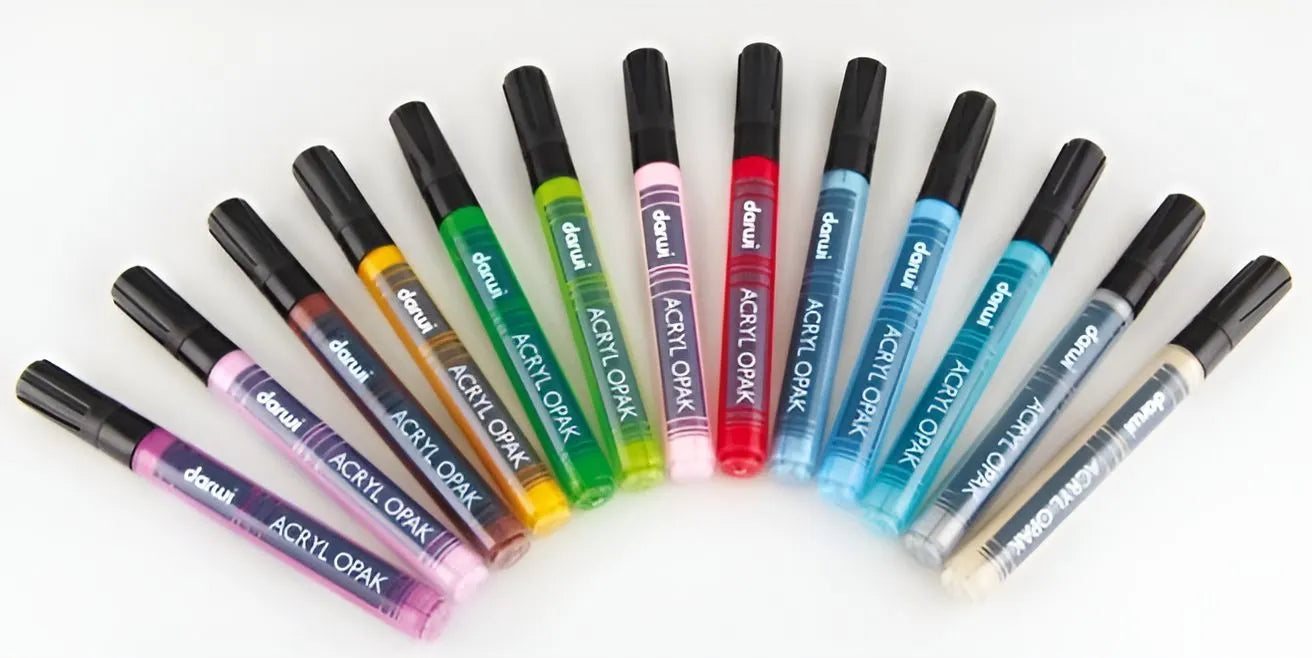 Darwi Waterbased Acrylic Paint Marker - 1mm for Fabric