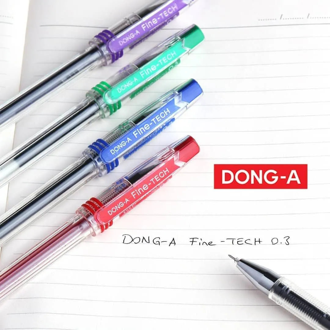 Dong-A Fine-Tech 0.3mm Color Gel Pen Set – Precision & Vibrancy for Creative Writing