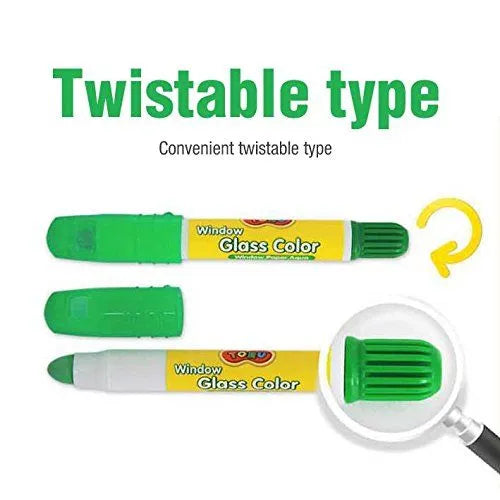 Dong-A Glass 6 Color Crayon Set