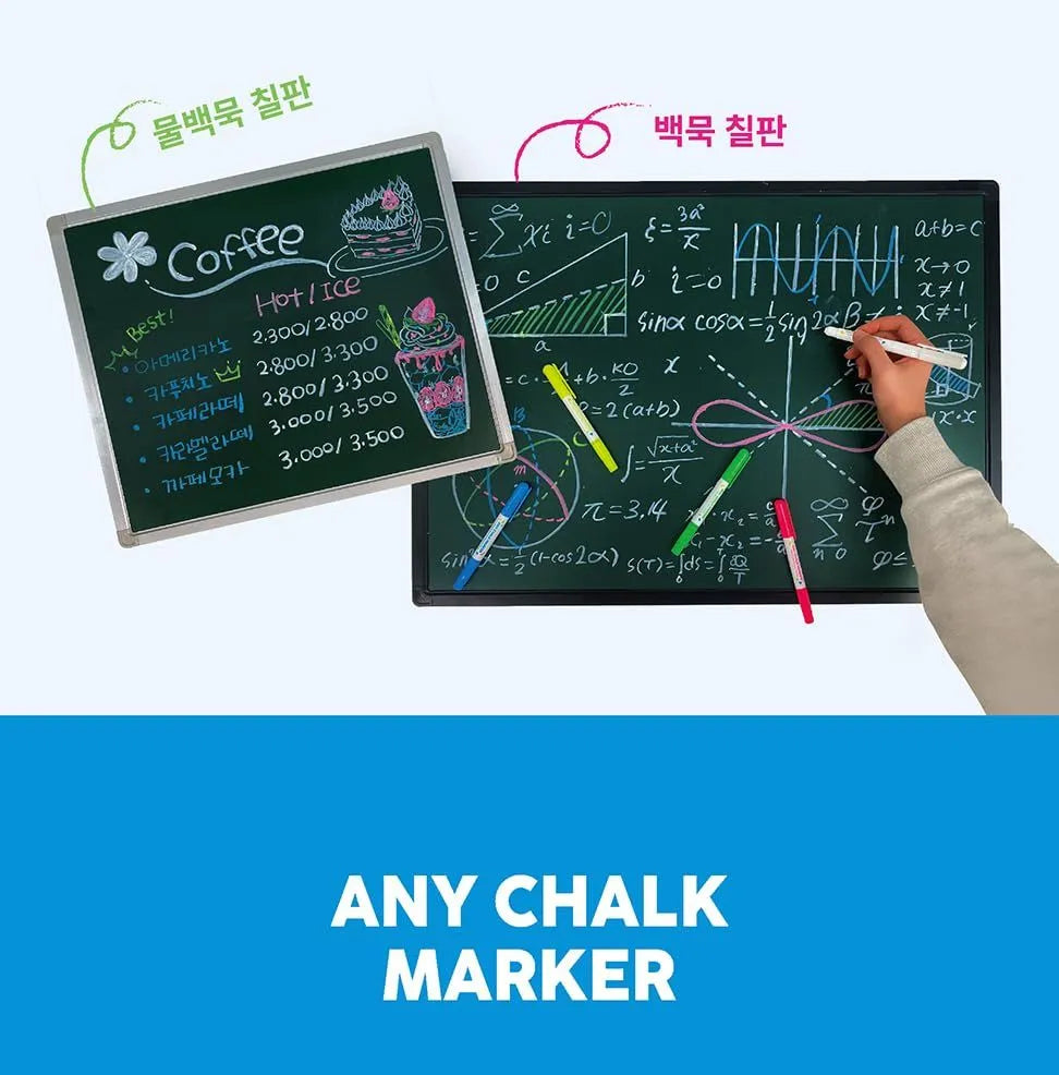 Dong-A Board & Glass Chalk Pen Marker – Smooth Writing on Multiple Surfaces