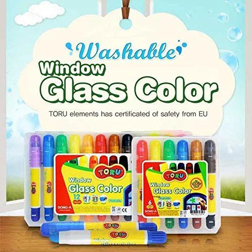 Dong-A Glass 6 Color Crayon Set