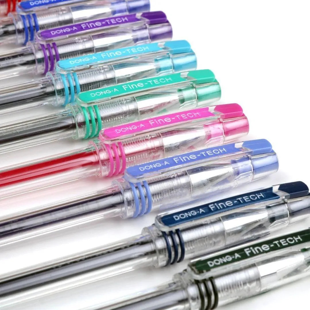Dong-A Fine-Tech 0.3mm Color Gel Pen Set – Precision & Vibrancy for Creative Writing