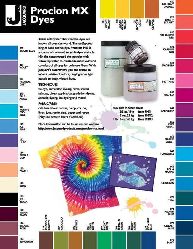 Jacquard ​Procion MX 13 Color Set