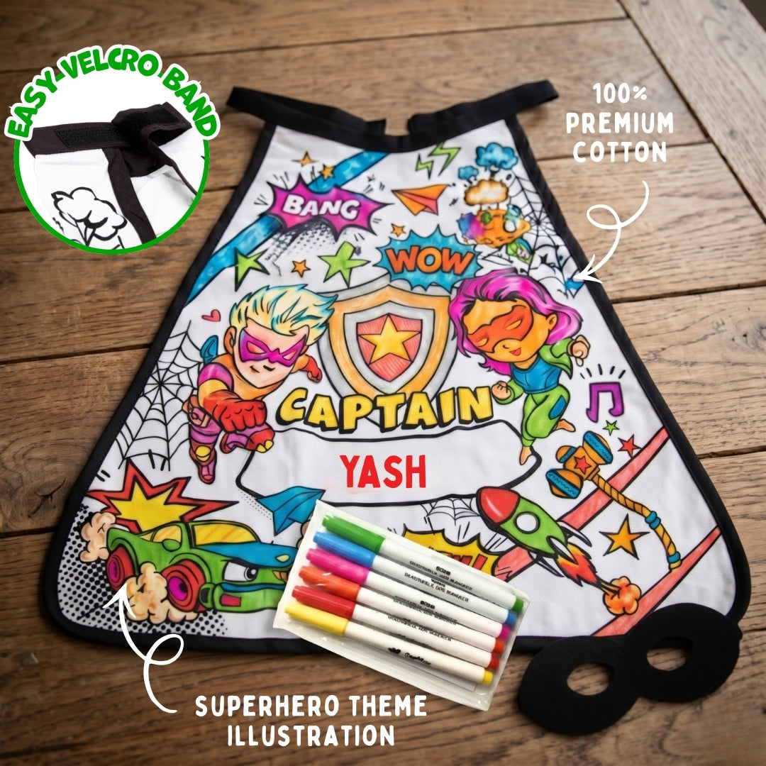 PepPlay Colour Your Superhero Cape | Colour, Wear & Pretend Play | 4+ Years