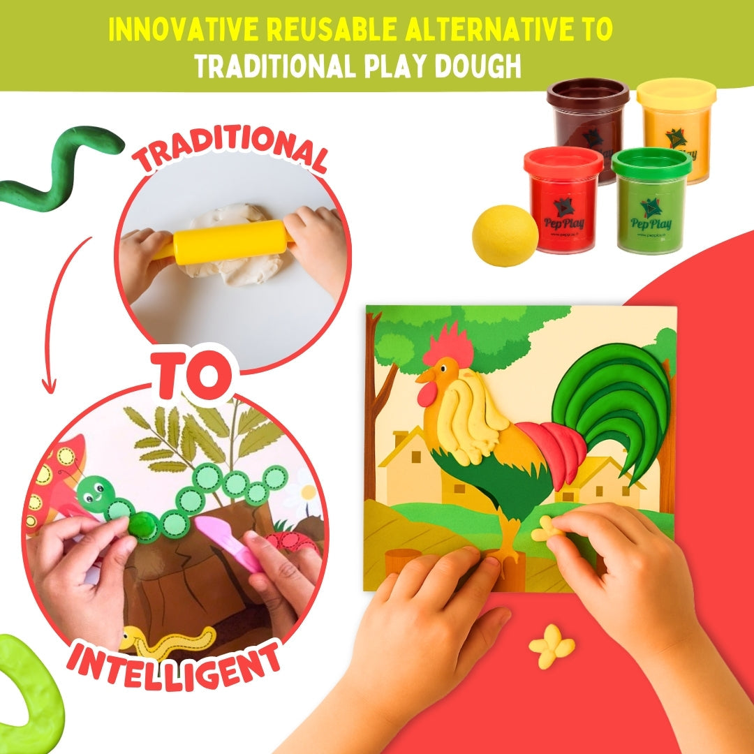 PepPlay Dough & Learn Wild Wonders | Creative Dough Play & Learning | 3+ Years