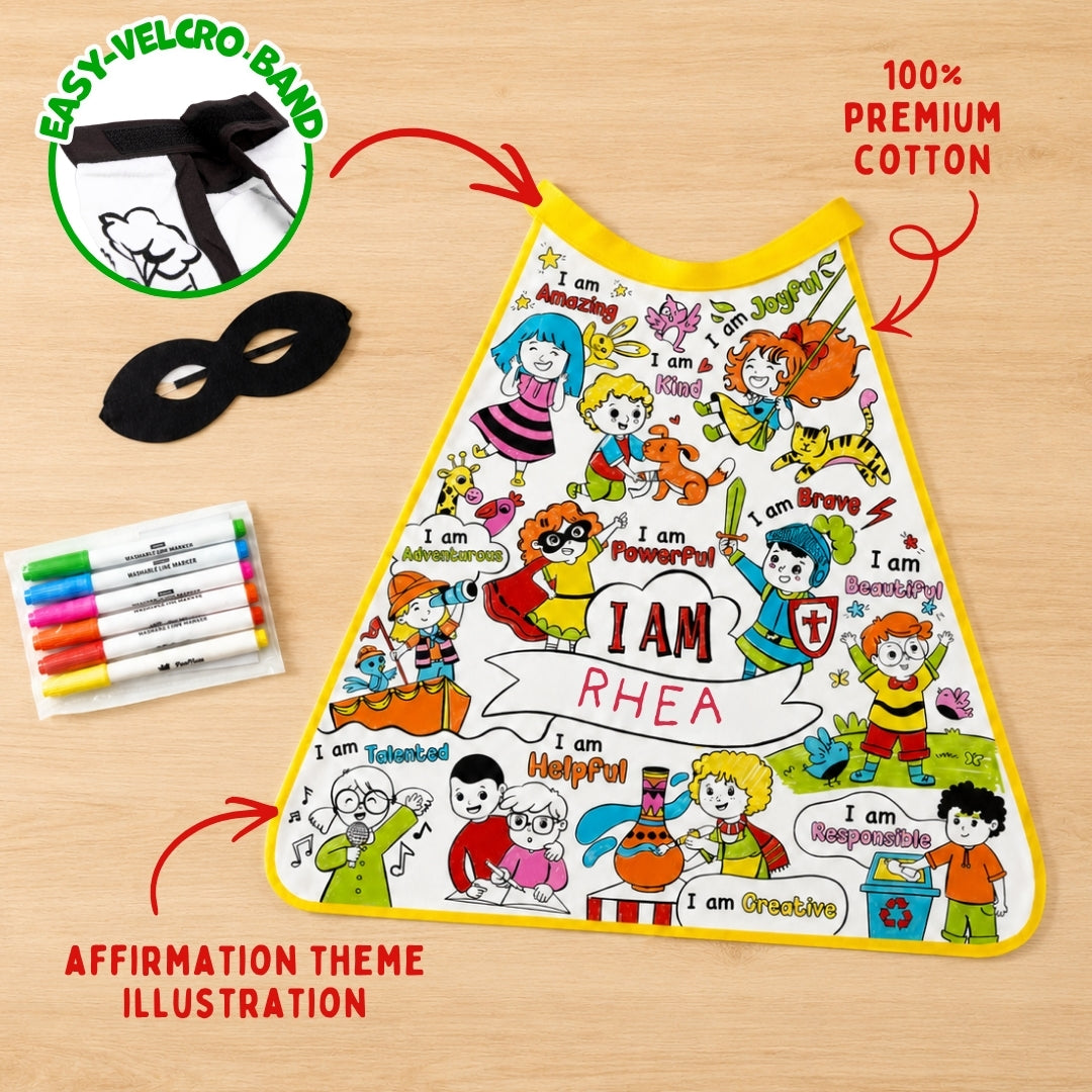 PepPlay My Affirmation Cape Kit | Positive Play & Self-Expression | 4+ Years