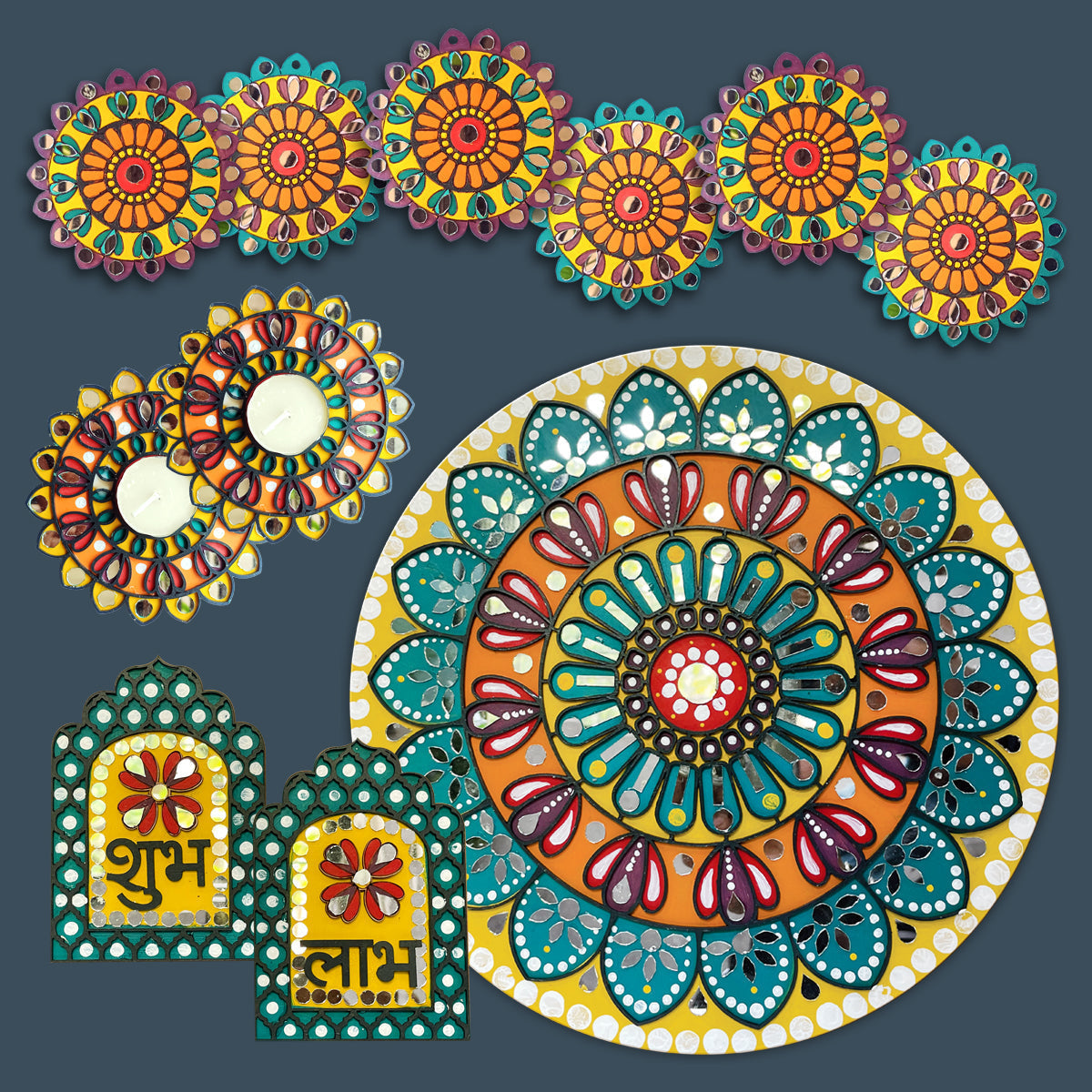 iCraft Traditional Mandala Art Kit - Diwali Painting Set iCraft