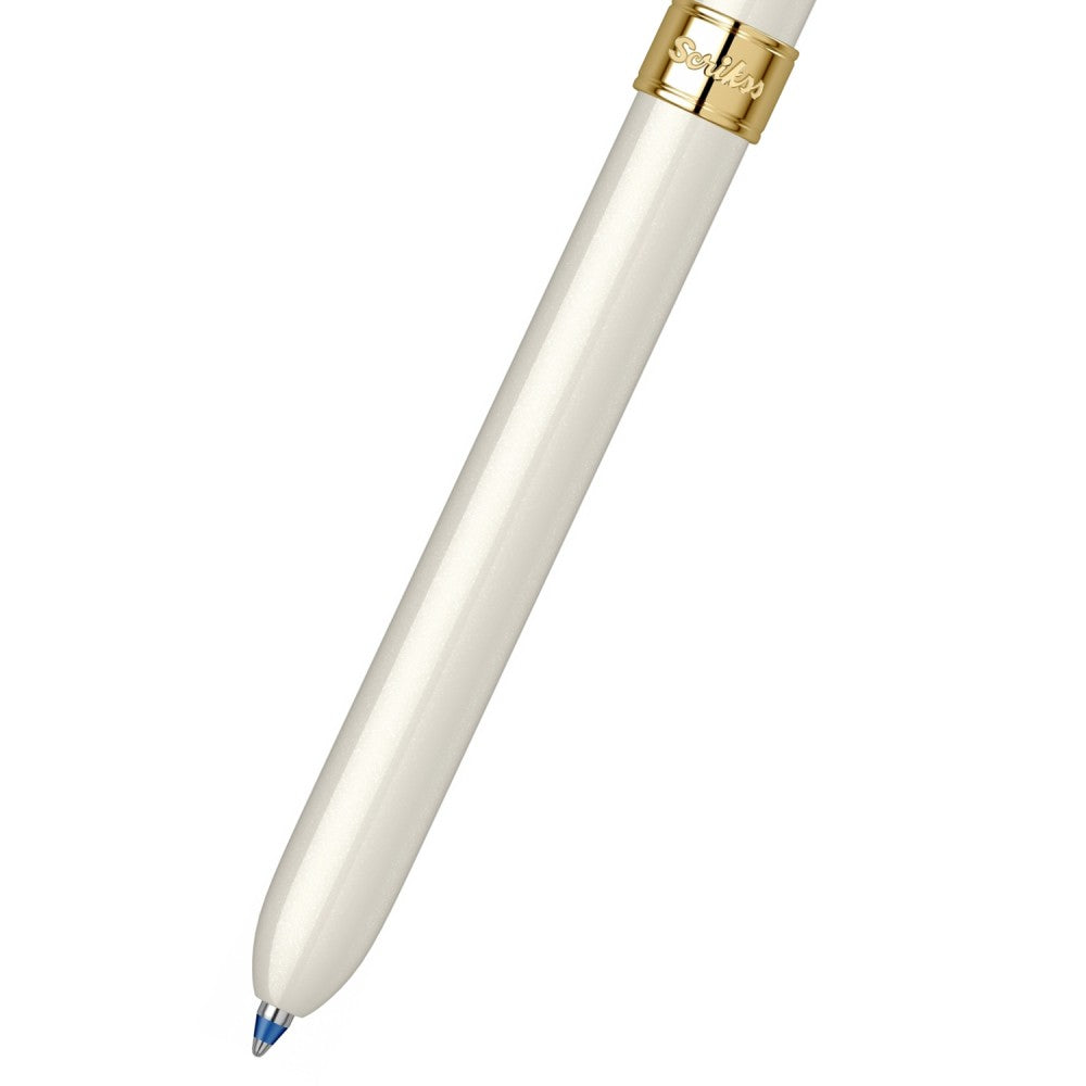 Scrikss | Trio 93 | Multi Function Pen | Ivory Gold-GT Scrikss