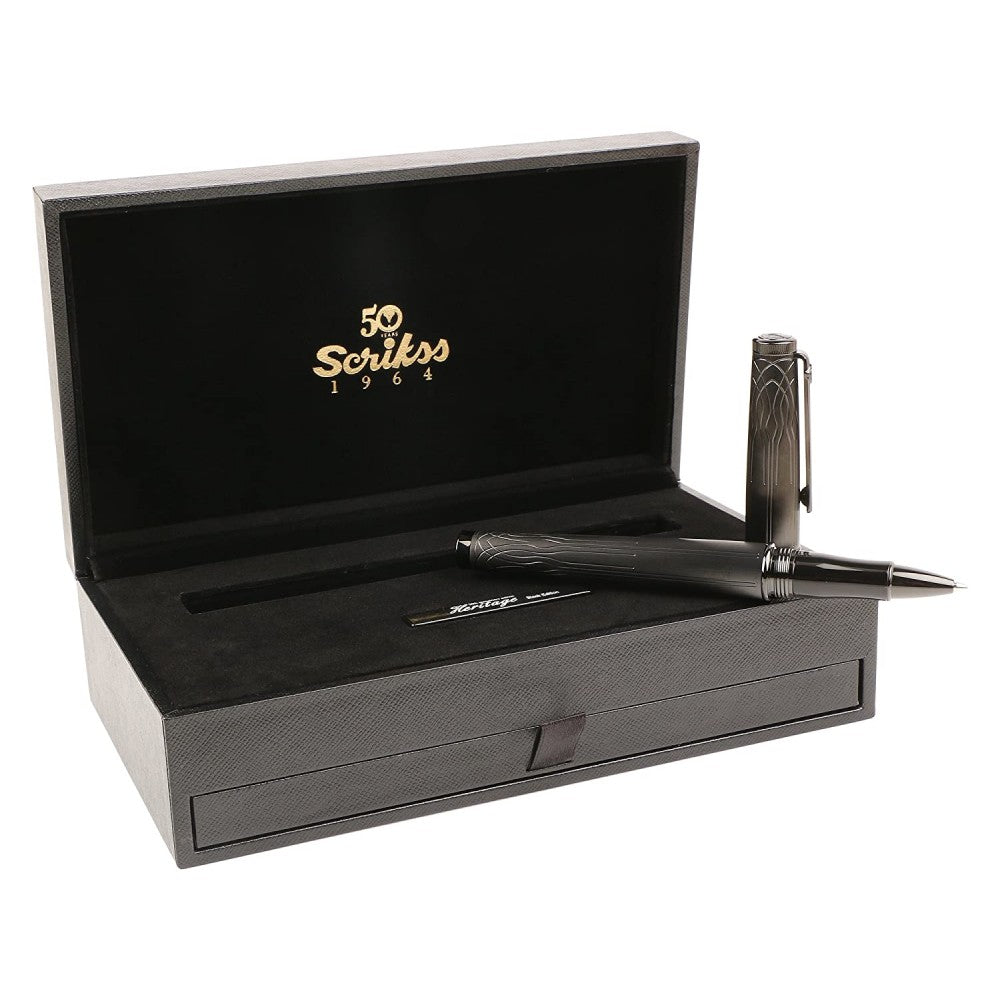 Scrikss | Heritage | Roller Ball Pen | Matt Black | 1.0mm Scrikss