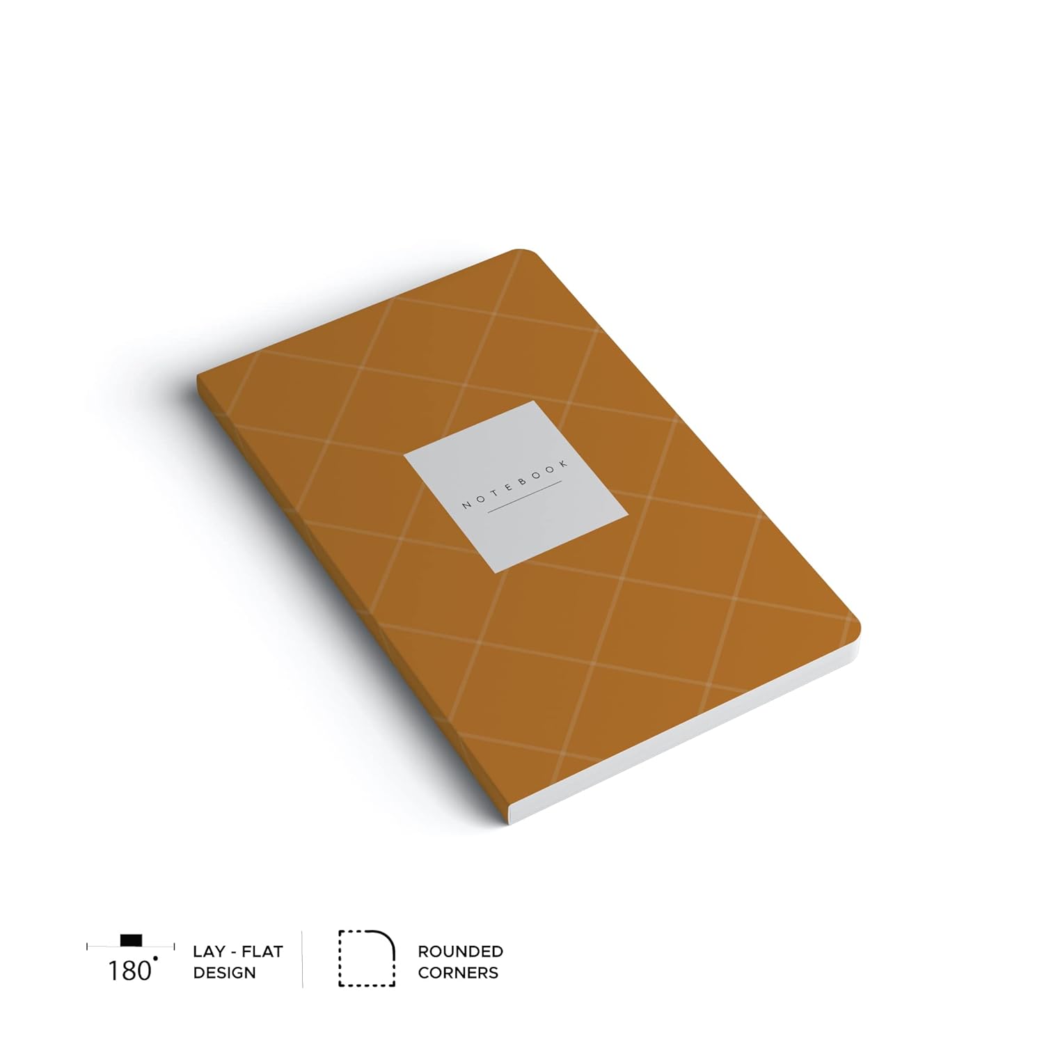 Factor Notes A5 Notebook - 100 GSM Plain 144 Pages (Yellow Grid) Factor Notes