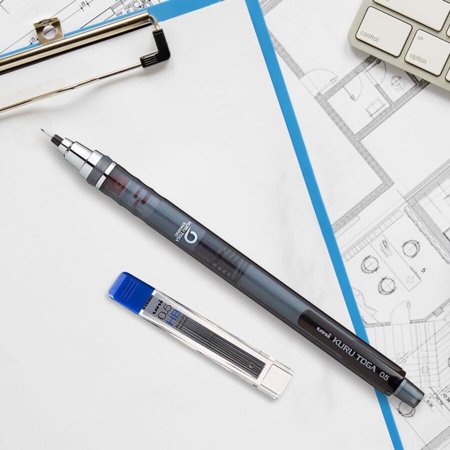 Uni-ball Kuru Toga M5-450T Mechanical Pencil mm (Smokey Black Body