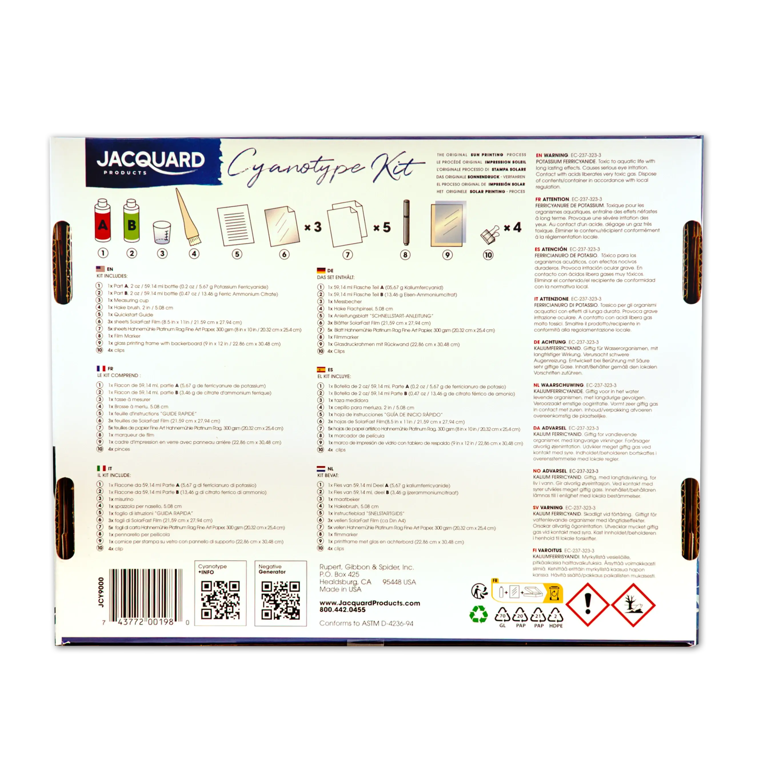 Jacquard Cyanotype Kit – Complete Sun-Printing Starter