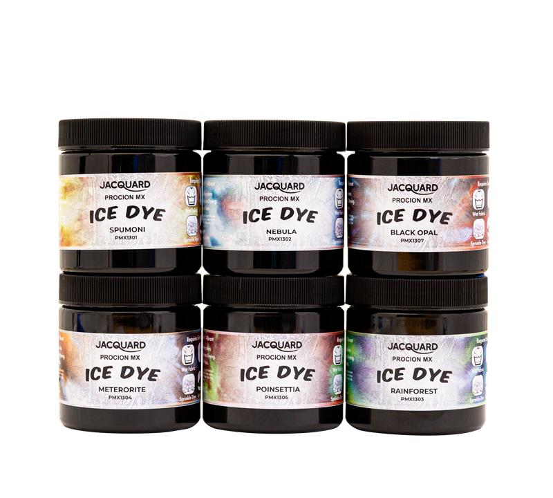 Jacquard Procion MX Ice Dye Set – 6 Colors (2 Oz / 56.7 G Each)