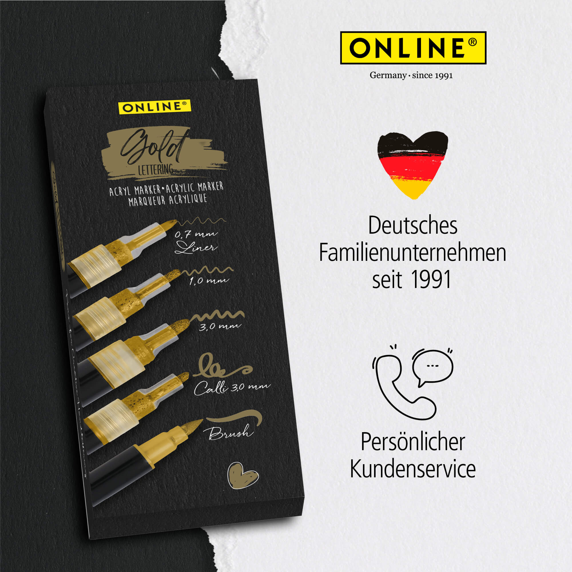 “5-Piece Gold Calligraphy & Lettering Kit”