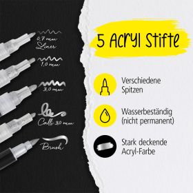 Includes Brush Pen, Fineliner, Calligraphy & Felt-Tip Markers