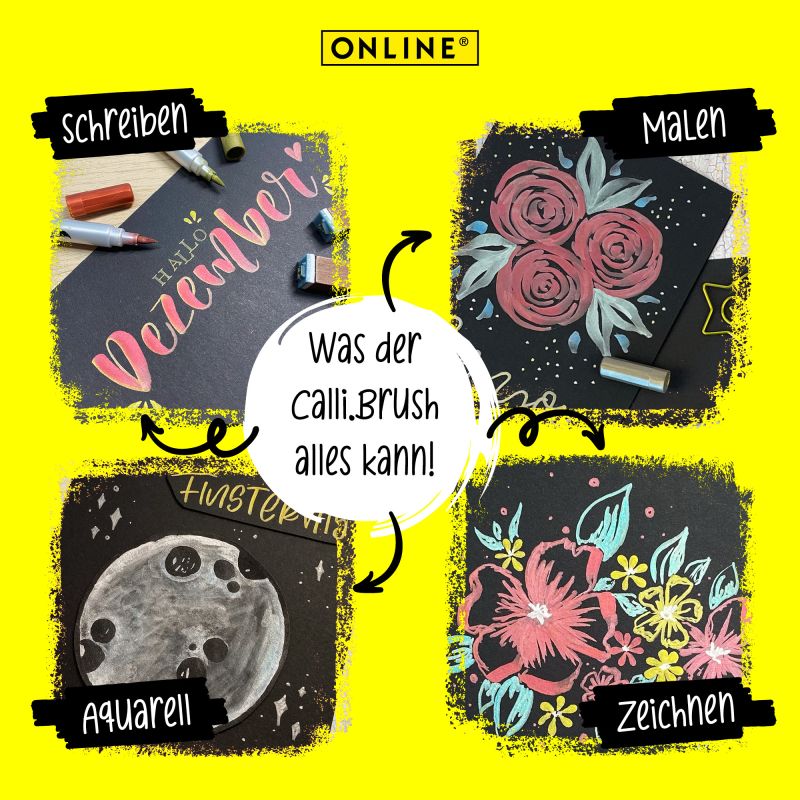 Online Calli.Brush Metallic Gold Double Tip Pen | Calligraphy & Brush Marker