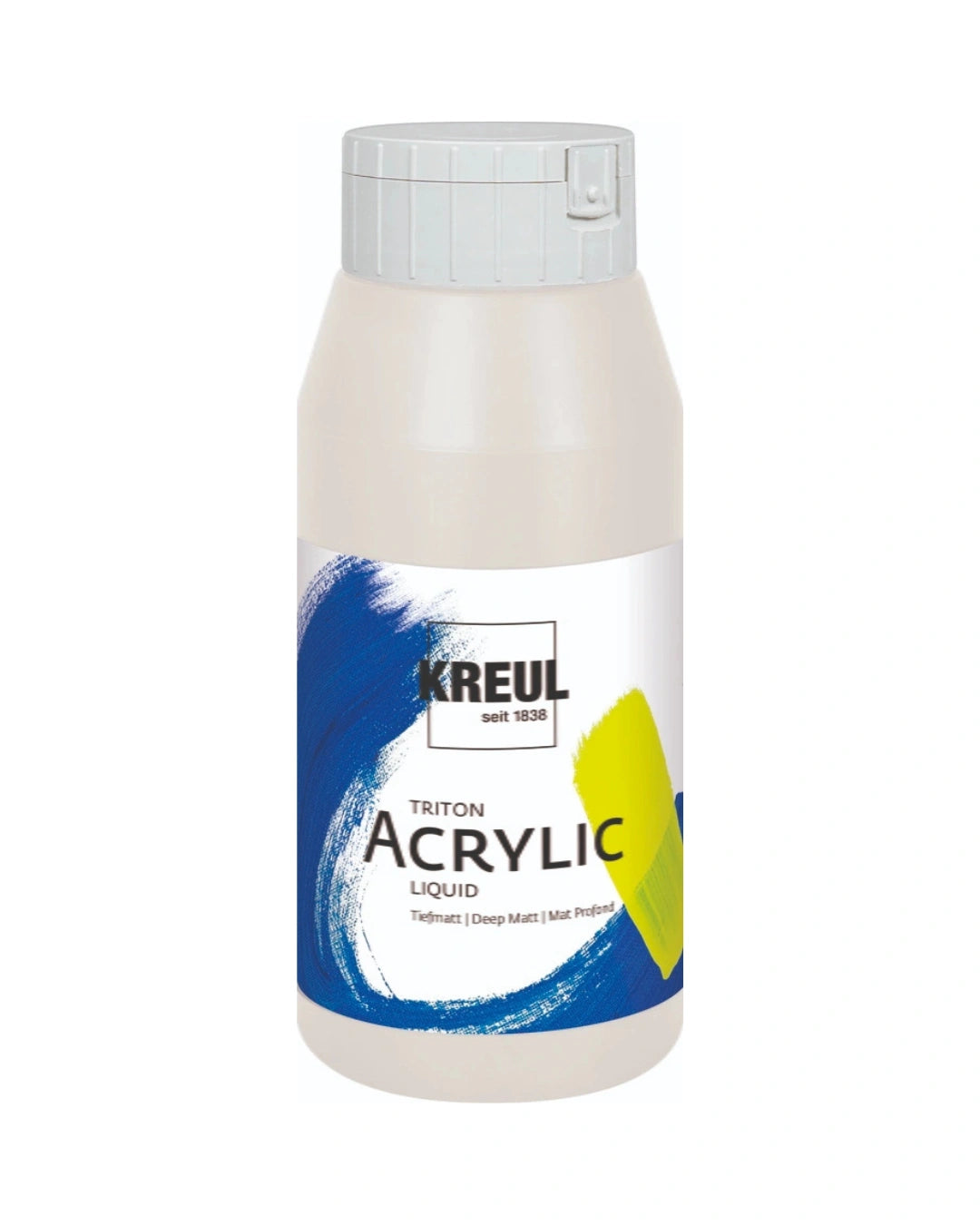 KREUL Triton Acrylic Liquid 750 ml bottle in Mixing White.