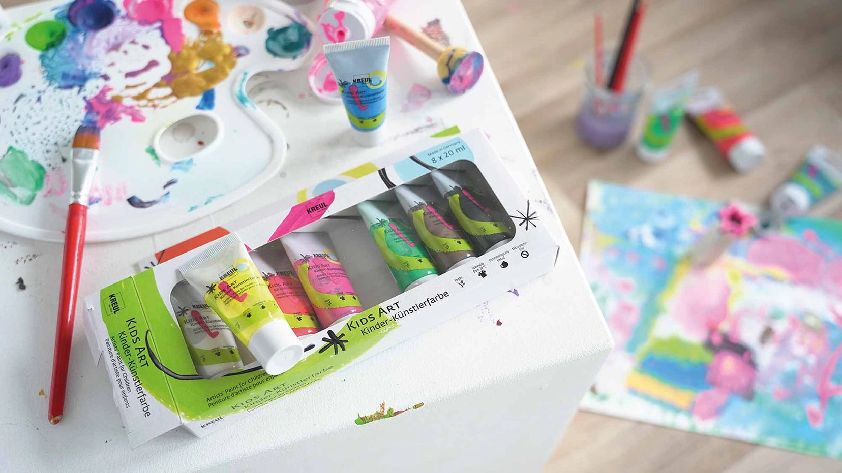 KREUL Kids Art paint tubes displayed for creative art experiments
