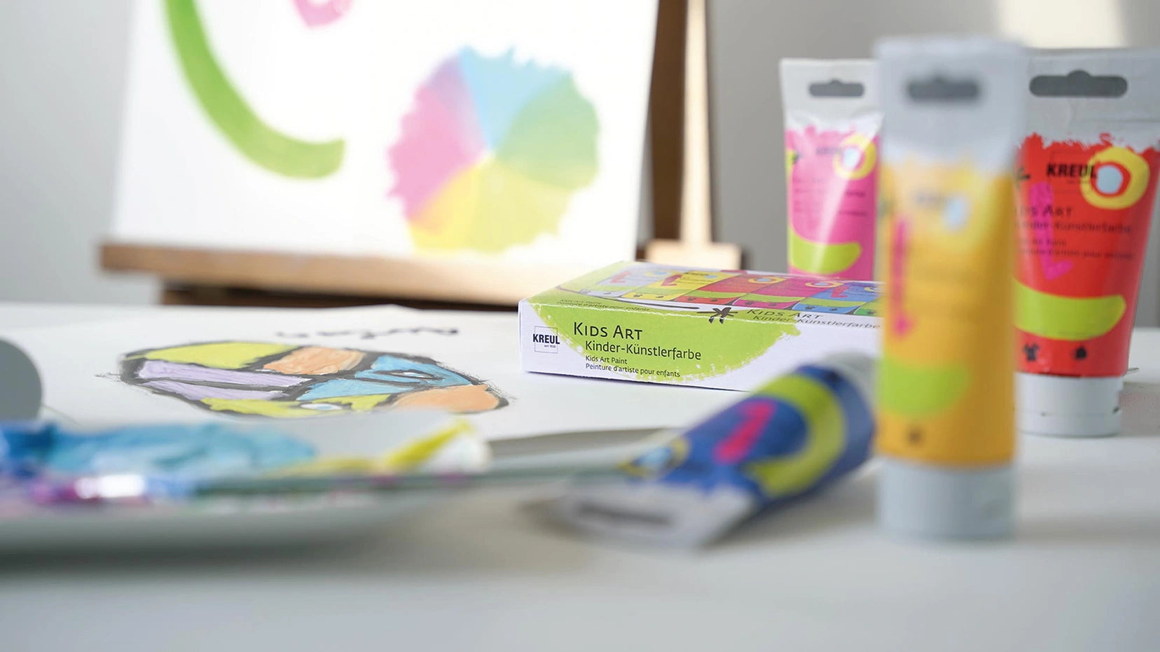 KREUL Kids Art Pack of 8 Artists’ Paints for Children, in 20-ml tubes