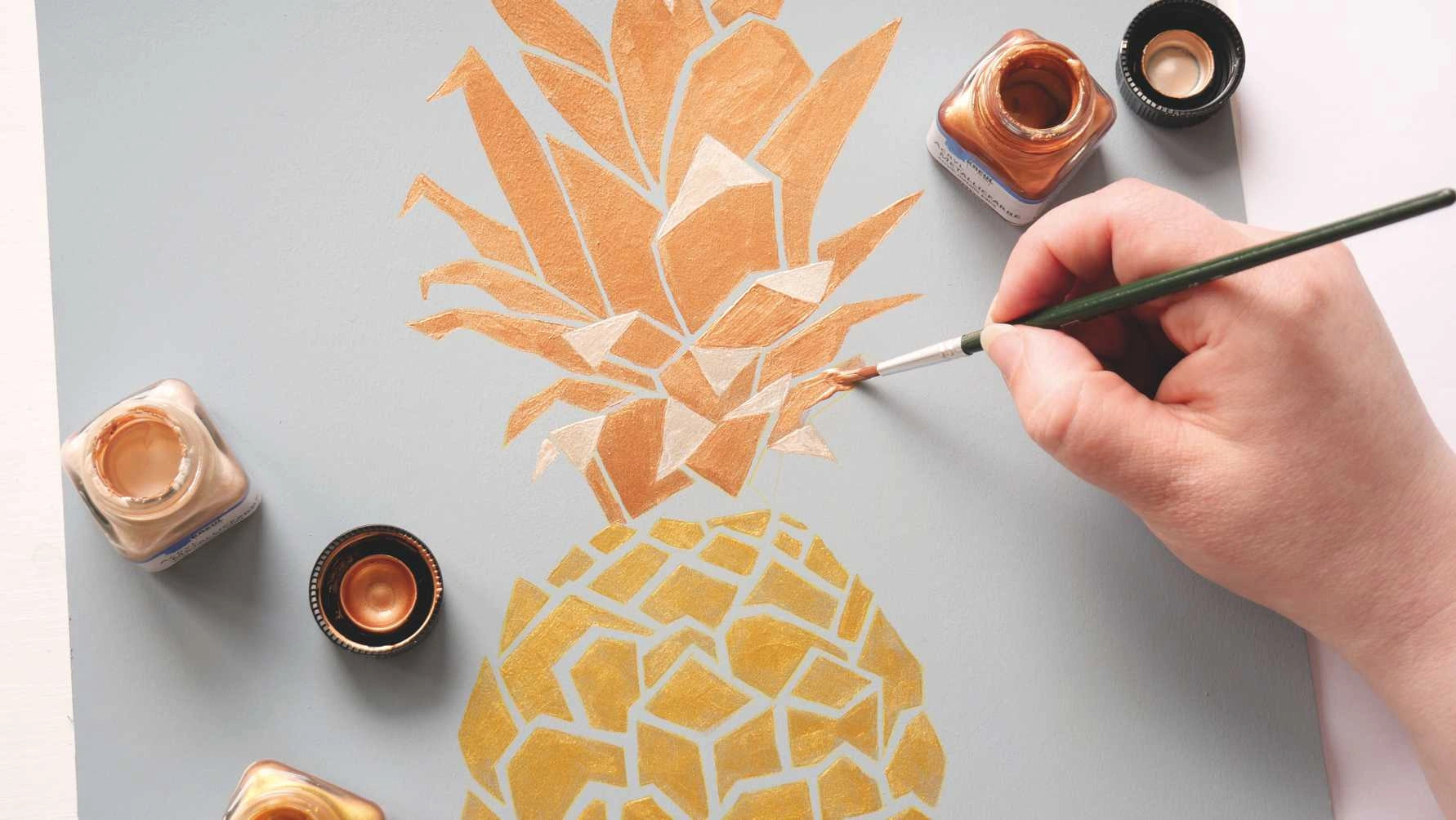 Copper shade from KREUL Acrylic Metallic Paint Glamour Living collection