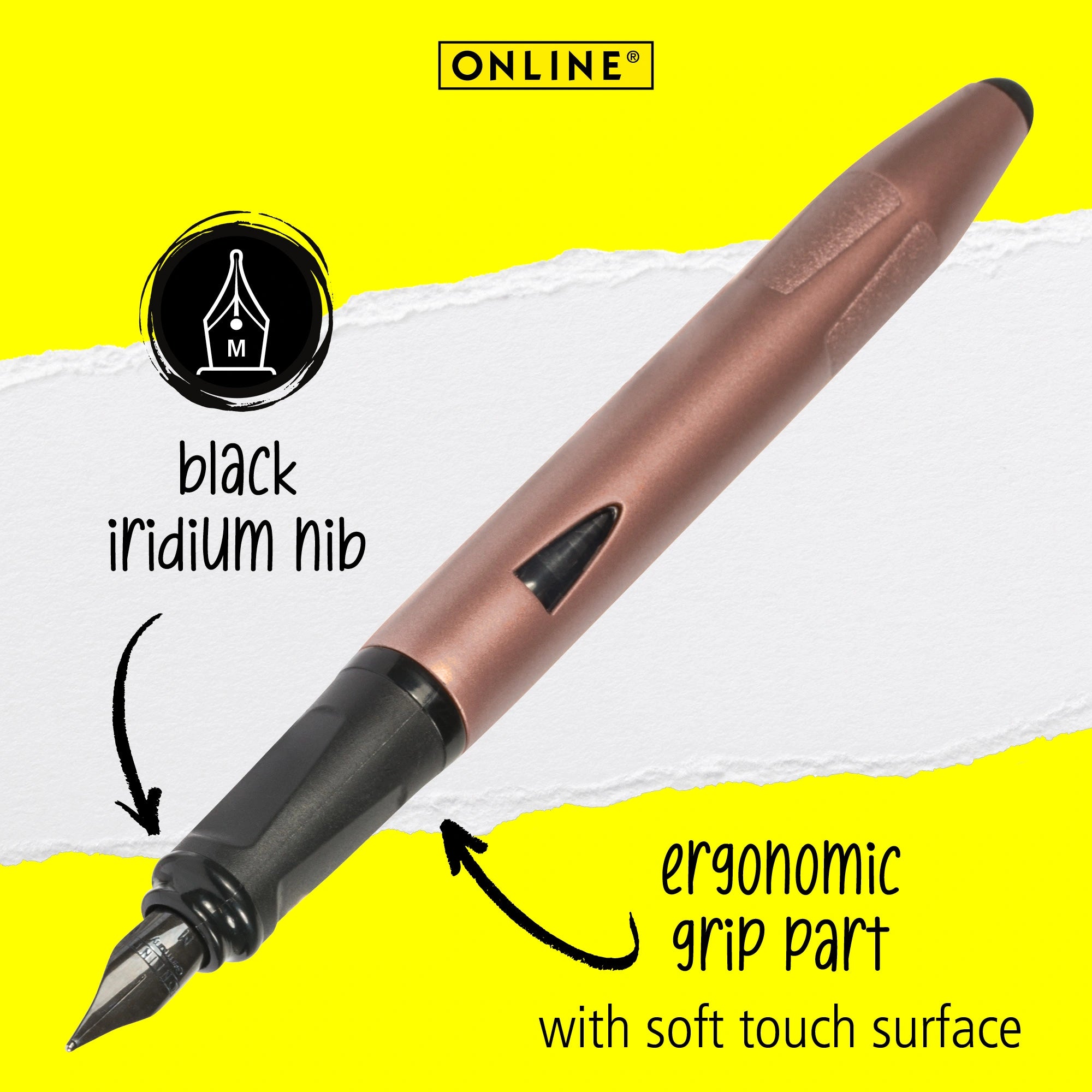 FP Switch Plus Fountain Pen Rose Gold colour with elegant metallic body