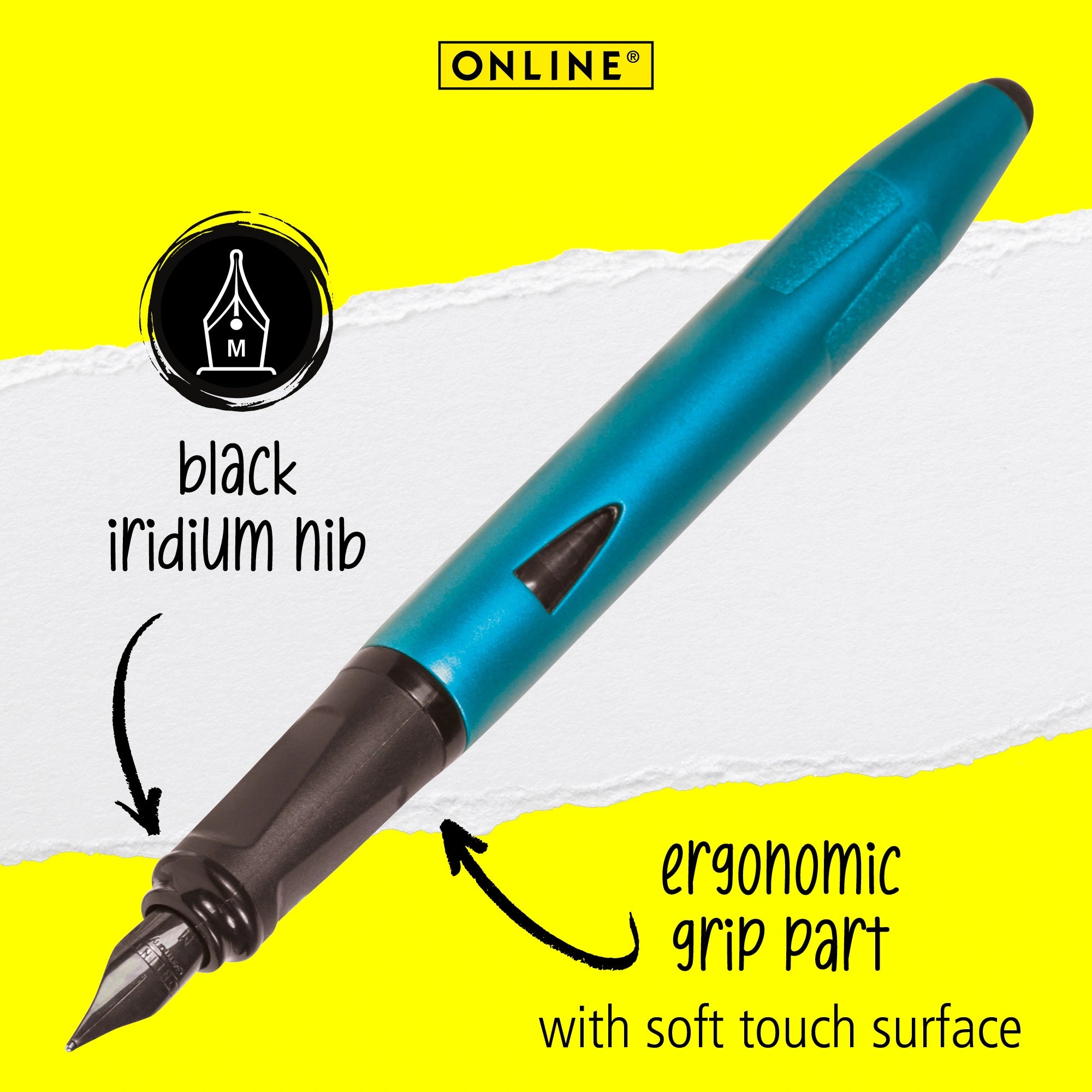 FP Switch Plus Fountain Pen Petrol colour with matte finish and cap