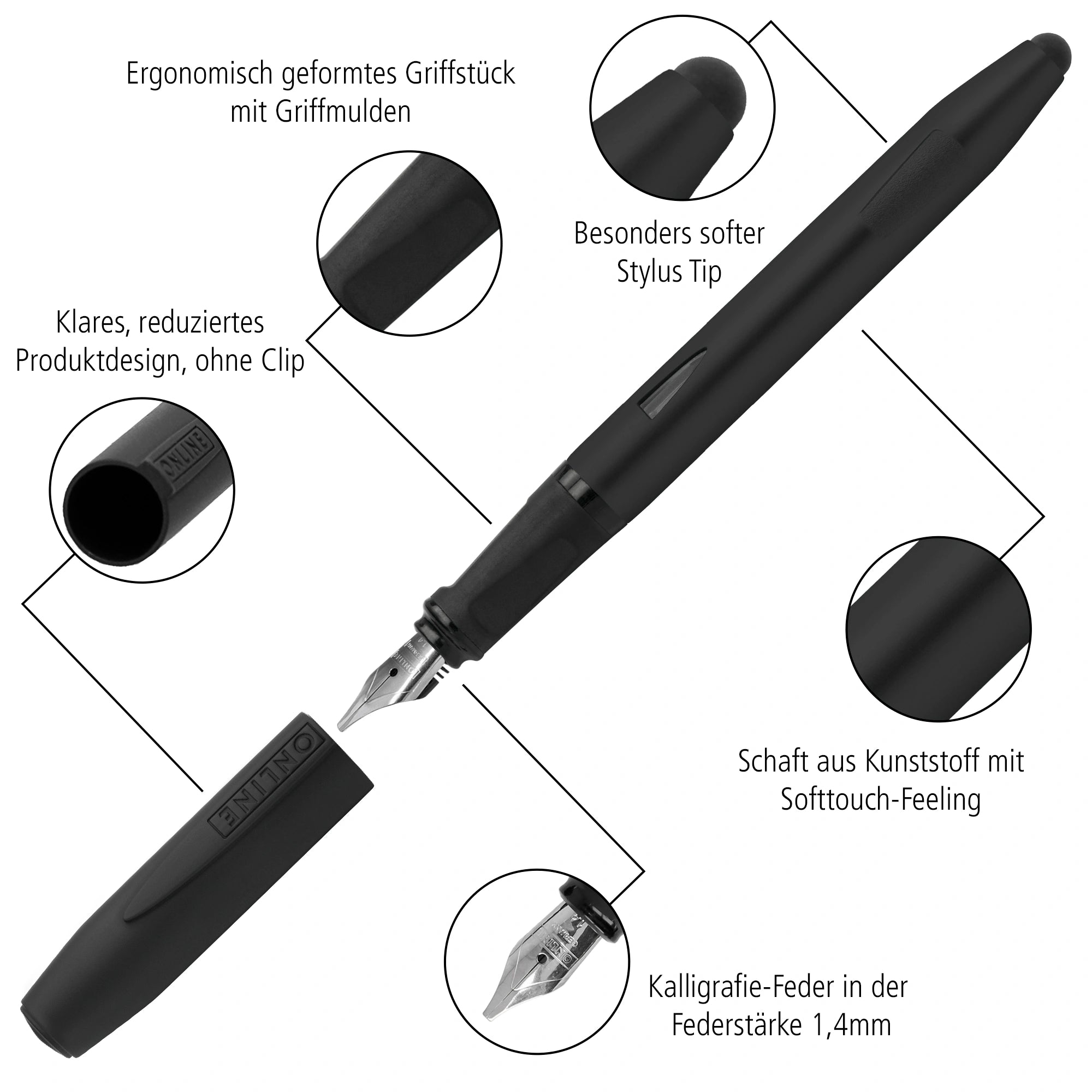 FP Switch Nero ergonomic grip soft-touch body